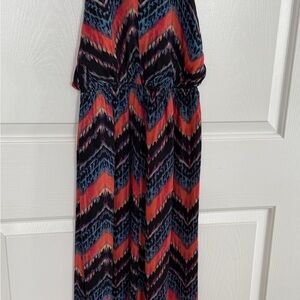 Small lined summer halter top maxi dress